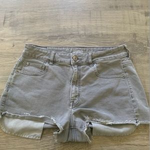 American Eagle Grey Jean Shorts Size 12